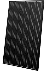 250w sampai 290w Panel surya hitam PV Panel tenaga surya polikristalin