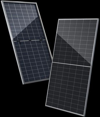380 Watt 10,50A Panel Surya Bifacial Panel Surya 380W Frame Hitam
