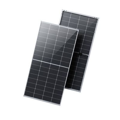 410 Watt IP68 Panel Surya Bifacial Kristalin Dengan Bingkai Hitam Monokristalin HJT