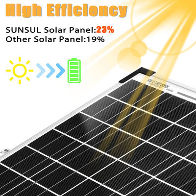 Panel surya mono 20W dengan toleransi daya 3% untuk kinerja yang konsisten