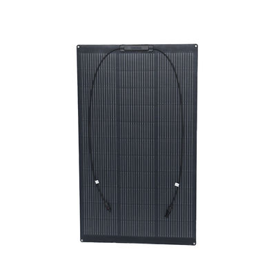 ETFE Permukaan 100W Hitam Panel Surya Fleksibel Untuk Off Grid