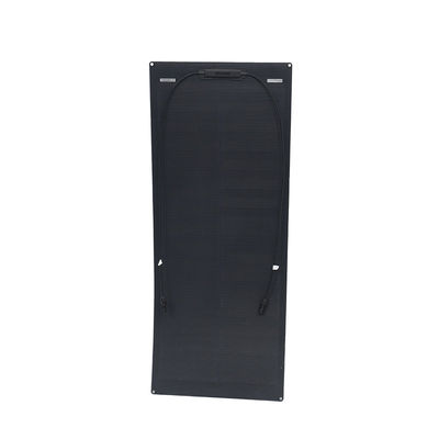 ETFE Permukaan 100W Hitam Panel Surya Fleksibel Untuk Off Grid