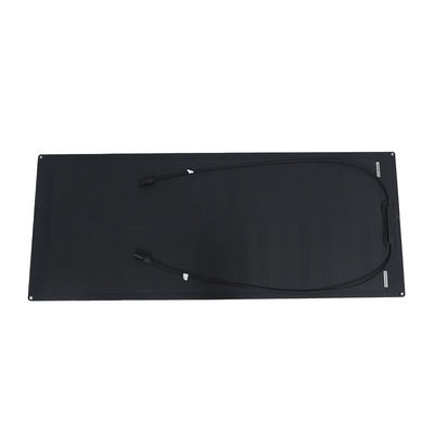 ETFE Permukaan 100W Hitam Panel Surya Fleksibel Untuk Off Grid