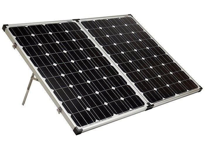 160w 17.46V Panel Surya Lipat Camping Panel Surya Daya Tinggi CE Untuk RV