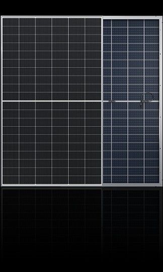 390 Watt 30.41V Panel Surya Bifacial 390W Mono Perc Panel Bifacial 108 Sel