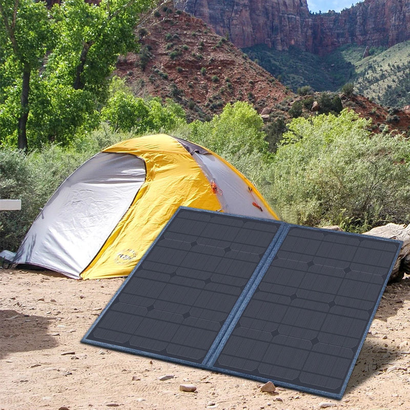 100W Panel Surya Portable Nyaman untuk RV Untuk Solusi Energi Berkelanjutan