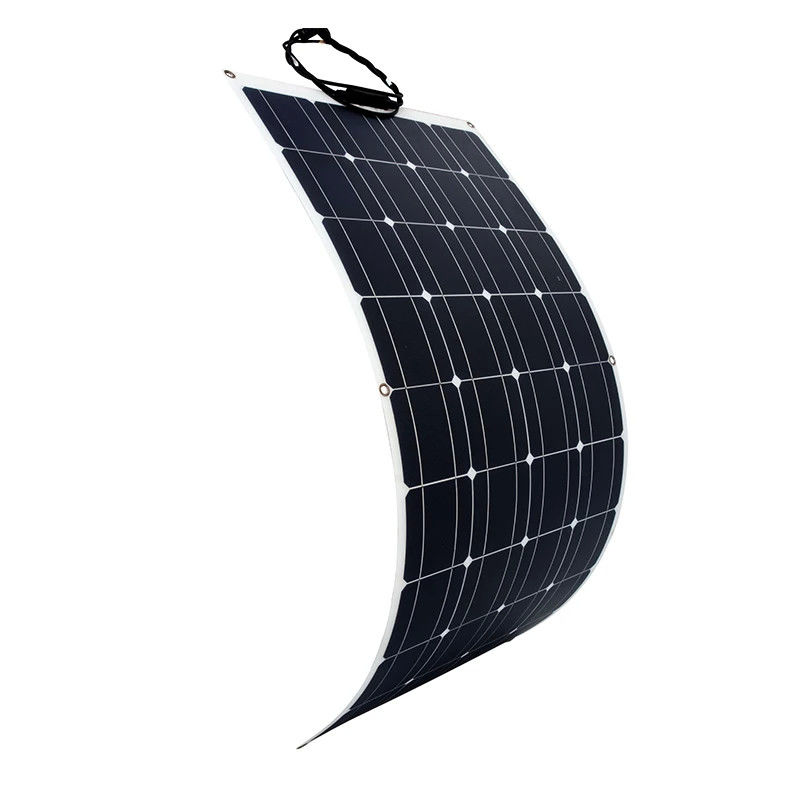 Ringan Dan Mudah Untuk Menginstal 100w 12v Semi Fleksibel Panel Surya Untuk Perahu Mobil